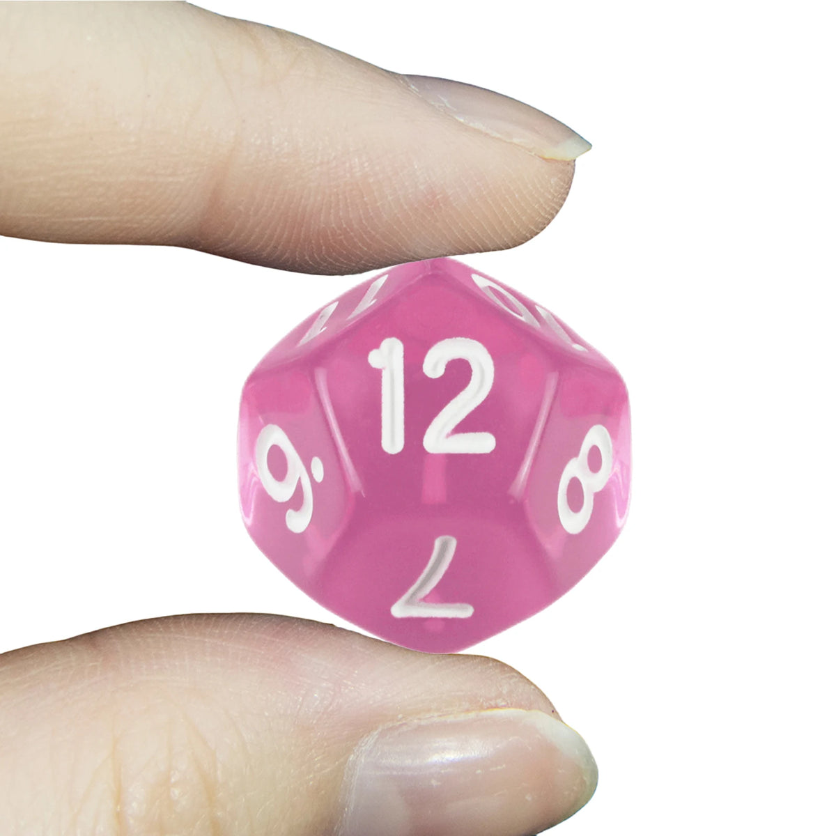 10pcs/set Polyhedral 12 Sided Dice Transparent D12 Dice for DND TRPG Table Game Entertainment Supplies