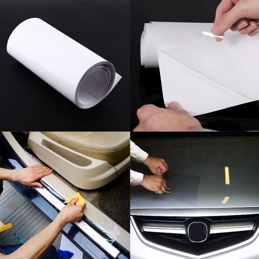10x300cm Paint Protection Film Car Door Panel Protective Film Transparent Anti Scratch Car Bumper Hood Paint Protection Sticker