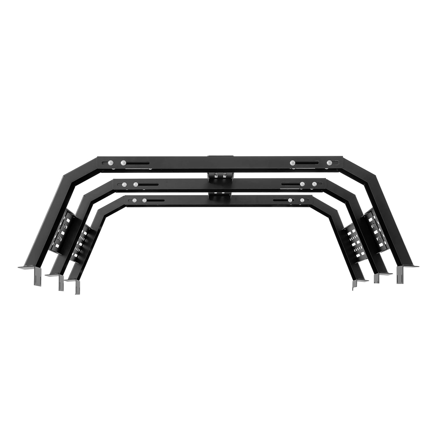 SucceBuy Overland Truck Bed Rack 49.2-67.9 in Width  Rack w/ Sidebar 900 lbs Static Capacity Duty Steel  w/Tacoma/Gladiator JT