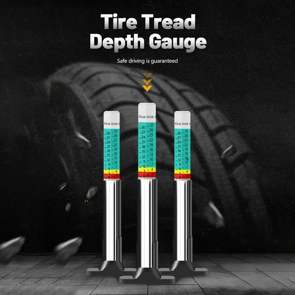 25mm Car Tyre Measuring Pen Universal Tire Tread Depth Gauge Meter Auto Thickness Pattern Ruler 25MM Tread Mark Measuring Tool