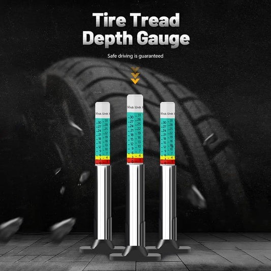 25mm Car Tyre Measuring Pen Universal Tire Tread Depth Gauge Meter Auto Thickness Pattern Ruler 25MM Tread Mark Measuring Tool