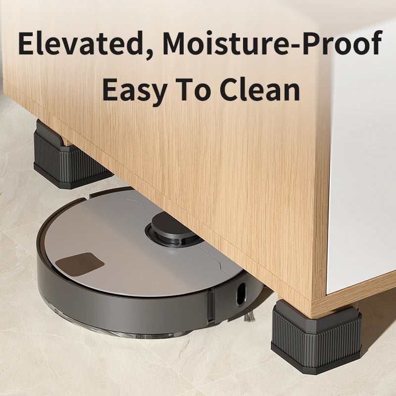 Multi-Purpose Round Furniture Risers | Non-Slip, Quiet & Moisture-Proof Height Extenders for Beds, Sofas, Tables