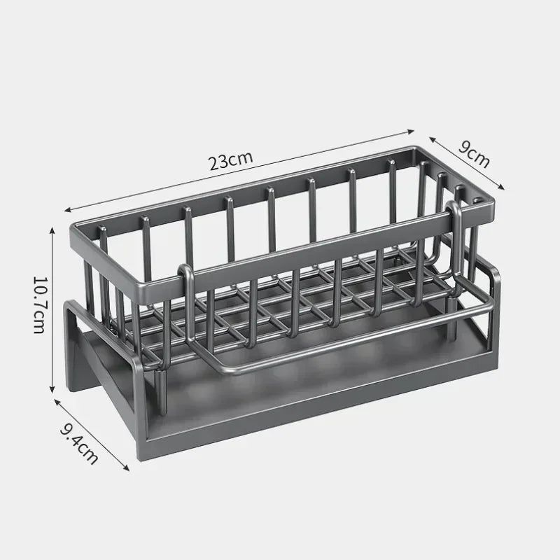 Multifunctional Sponge Rack Drainer Kitchen Shelf Sink Rag Dishwashing Detergent Dishcloth Organiser Kitchen Organizer Storage
