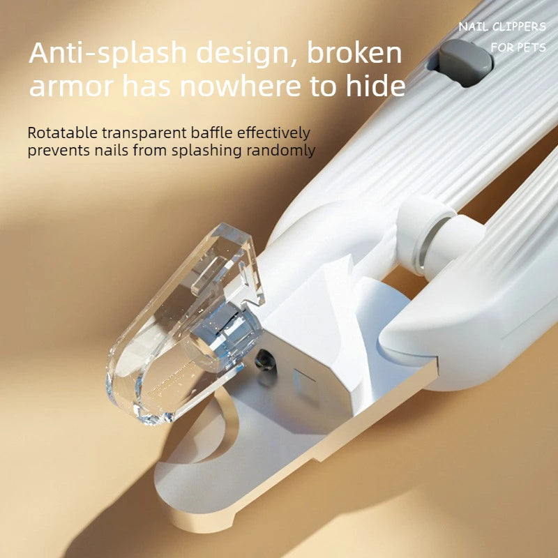 LED Light Pet Nail Clipper - Painless Over-Cut Prevention, Beginner Friendly Pet Grooming Tool Suitable for Cats and Dogs