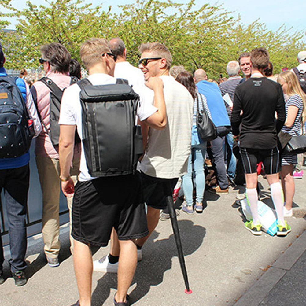 Portable Folding Chair Adjustable Outdoor Retractable Stool Subway Telescopic Stool Carry-On Folding Stool for Travel Queuing