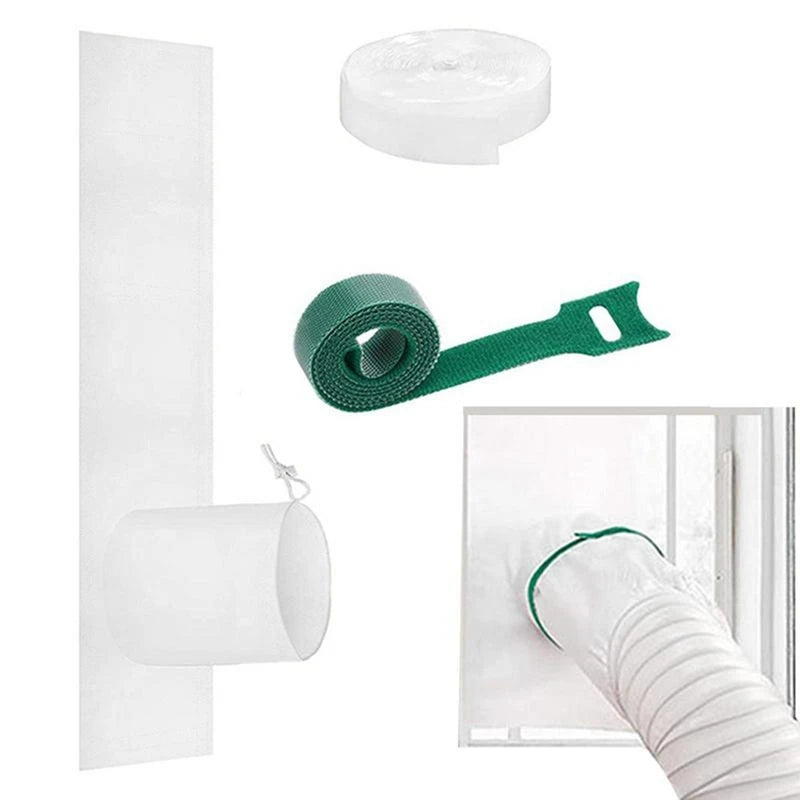 A98G-Air Conditioner Window Seal Kit Portable Air Conditioner Tilting Sloping Cover Window Air Conditioner Outlet Cloth
