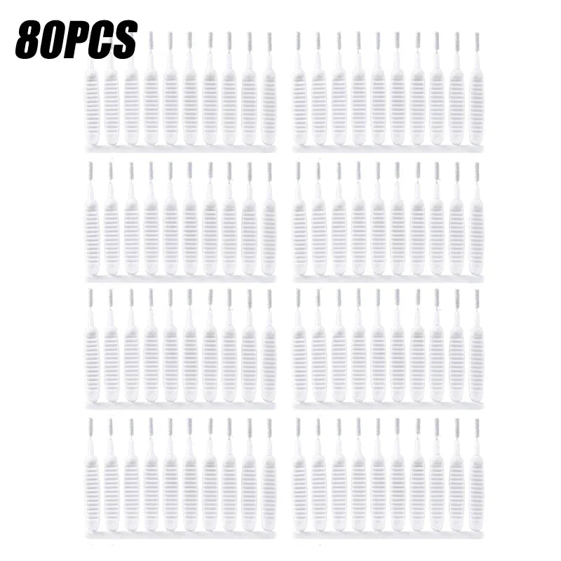 10/50/100/200PCS Shower Cleaning Brush Bathroom Micro Nylon Brush Nozzle Anti-blocking Cleaning Tools Bathroom Accessories