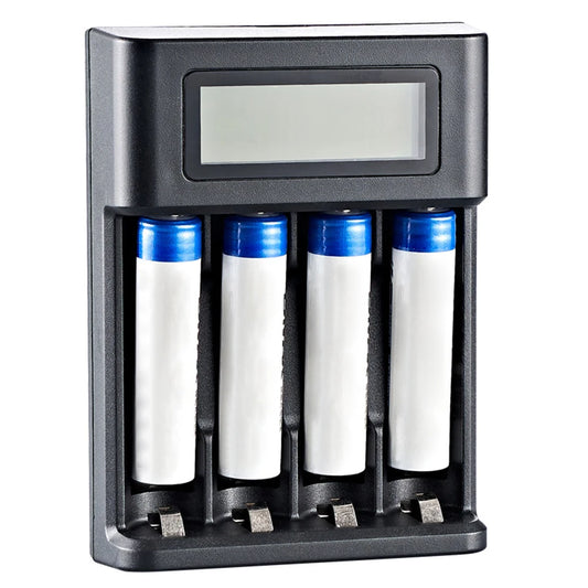 4 Slots LCD Display AA AAA Rechargeable Battery Charger USB Input Fast Charger for NI-MH /NI-CD AA AAA 1.2V Rechargeable Battery