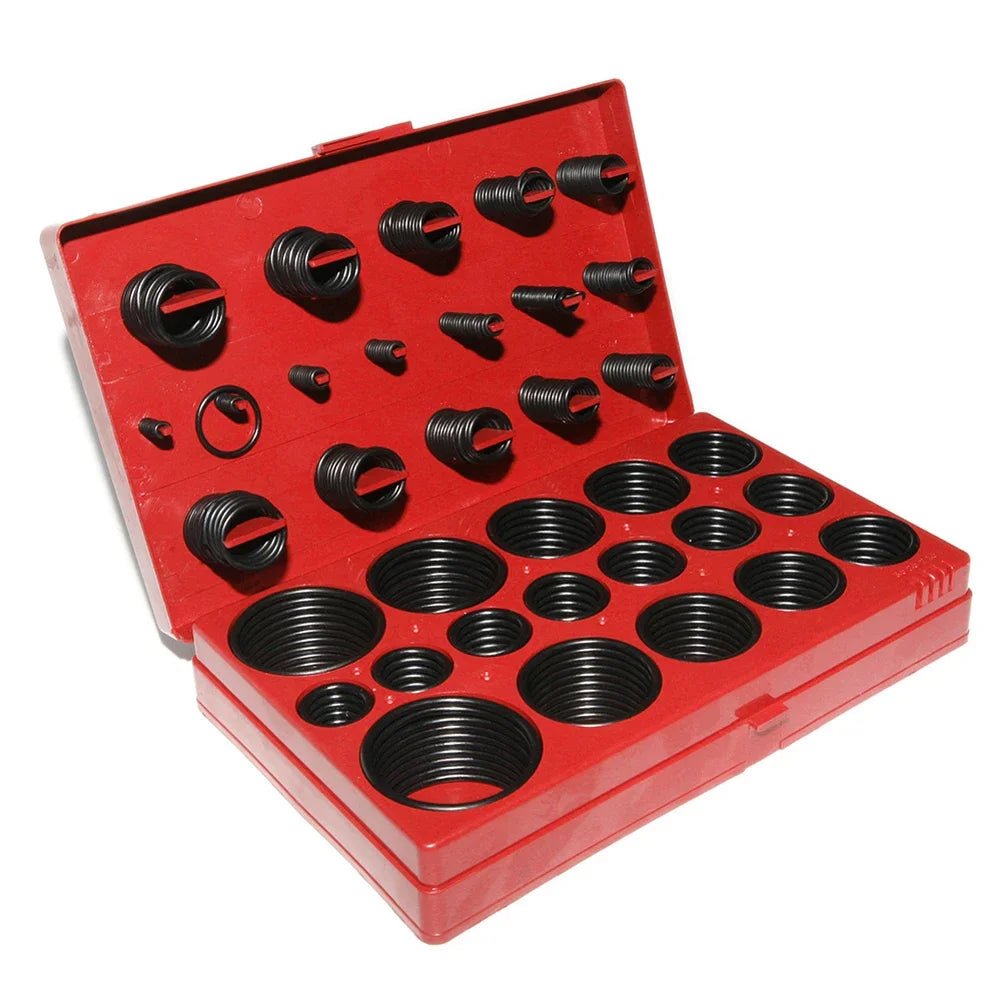 Automotive O Ring Rubber Gasket Washer Kit 382Pcs Rubber Material for Automobiles Oil Seals Accessories Supplies