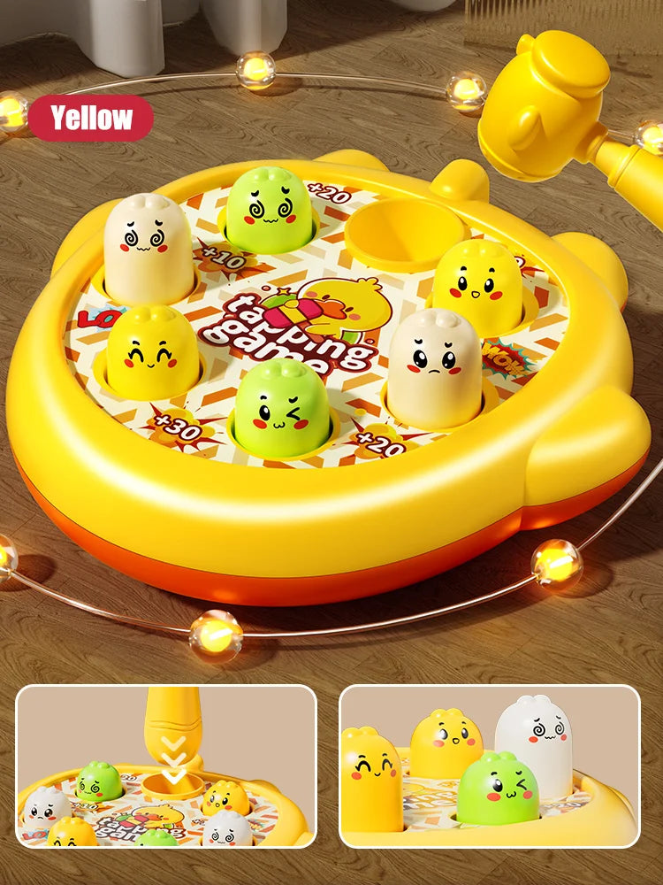 Children Mole Music Hammer Whack Toy Kids Cute Animal Percussion Sound Rattles Educational Sensory Toys for 3 Year Gifts