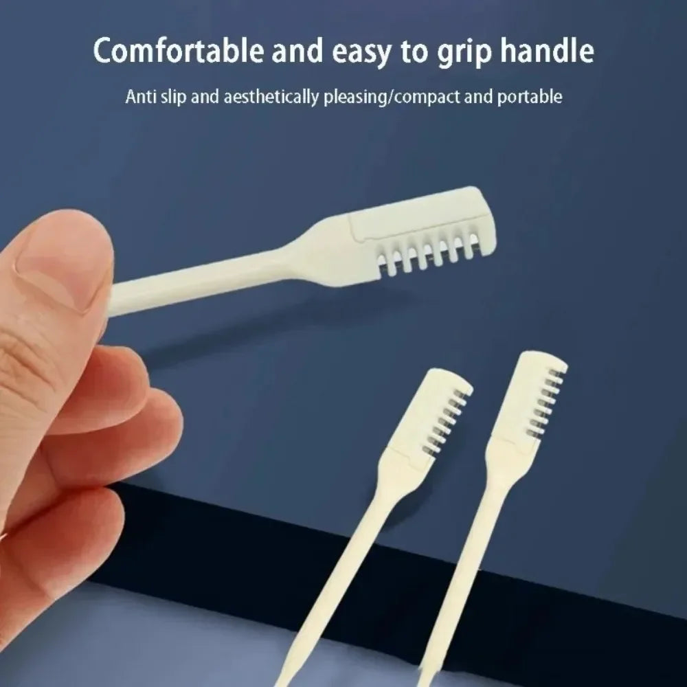 5PCS/10PCS Double Sided Nose Hair Trimmer Portable 360 Degree Nostril Cleaning Trimmer Reusable Nose Hair Scraper Women and Men