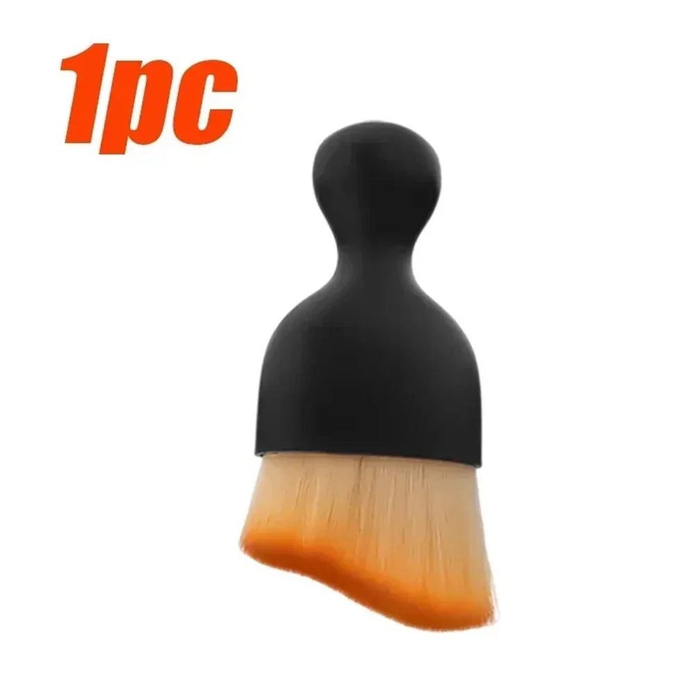 1/2pcs Car Interior Cleaning Brush Ultra Soft Curved Design Car Detailing Brush Cleaning Tools Car Gap Dust Sweeping Soft Brush