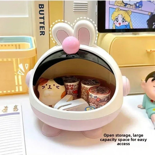 1/2pcs Doll Bed Baby Bunny Storage Box with Mat for Labubu Space Module Doll Sleep Cradle Cart Dolls Bed Furniture Accessories