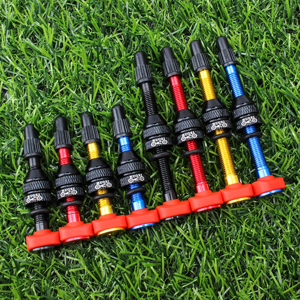 40/60mm  Valve Stem for Road MTB Bicycle Tubeless Tires Brass Core  AluminumAlloy Stem Tubeless Cycling Accessories