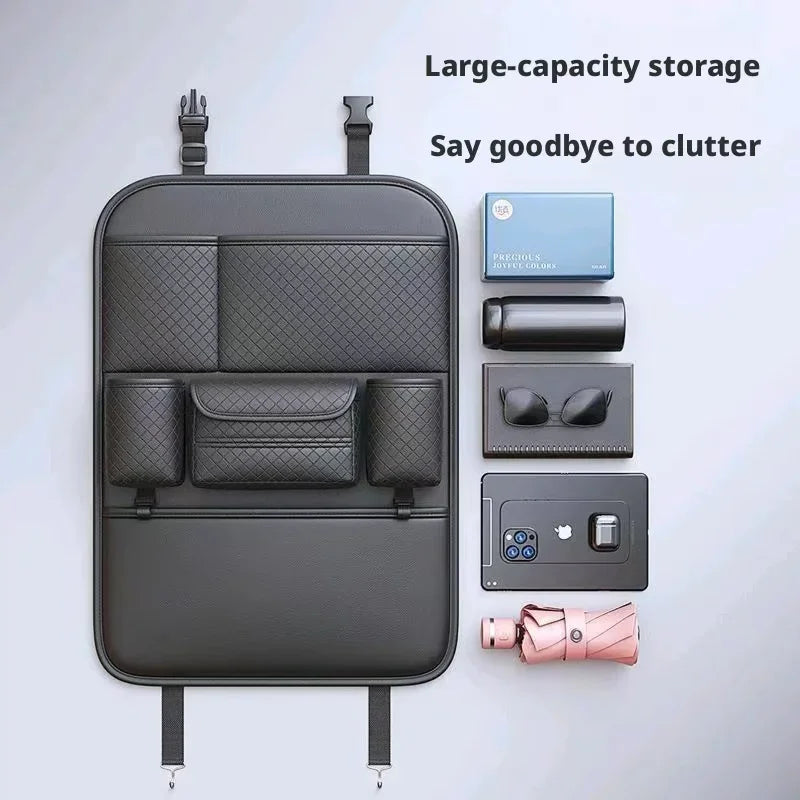 High-Capacity Car Seat Gap Organizer Box Cup Holder Anti Kick Strip Interior Crevice Organizer For All Car Modification Parts
