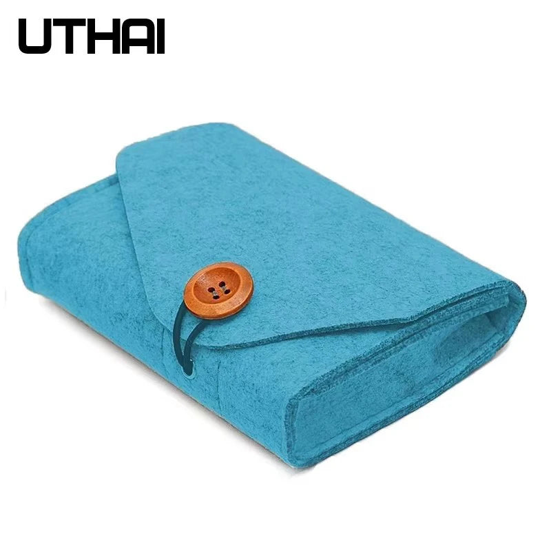 UTHAI T29 Portable 2.5'HDD Case Storage Bag For Macbook Charger Mouse Mobile Power Bank Earphone Digital Accessories Protect Bag