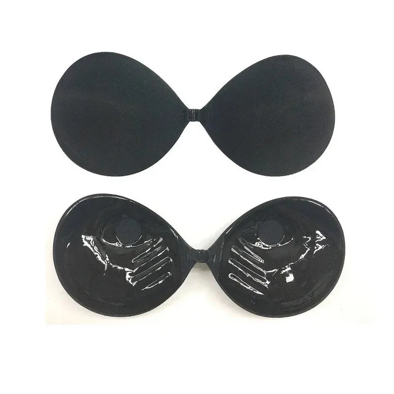 1pcs Women Bra Invisible Front Buckle Silicone Chest Stickers Strapless Silicone Self-Adhesive Gathering Enhance Breathable Bra