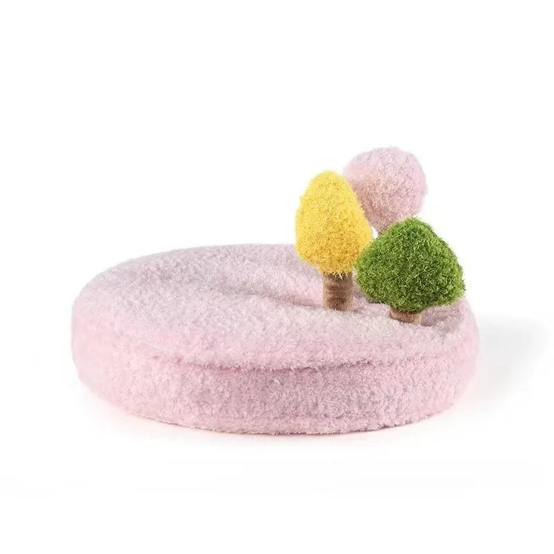 Pet cat dog mat cat nest Cat sleeping nest plush toy round nest cat dog dog soft and comfortable all year round