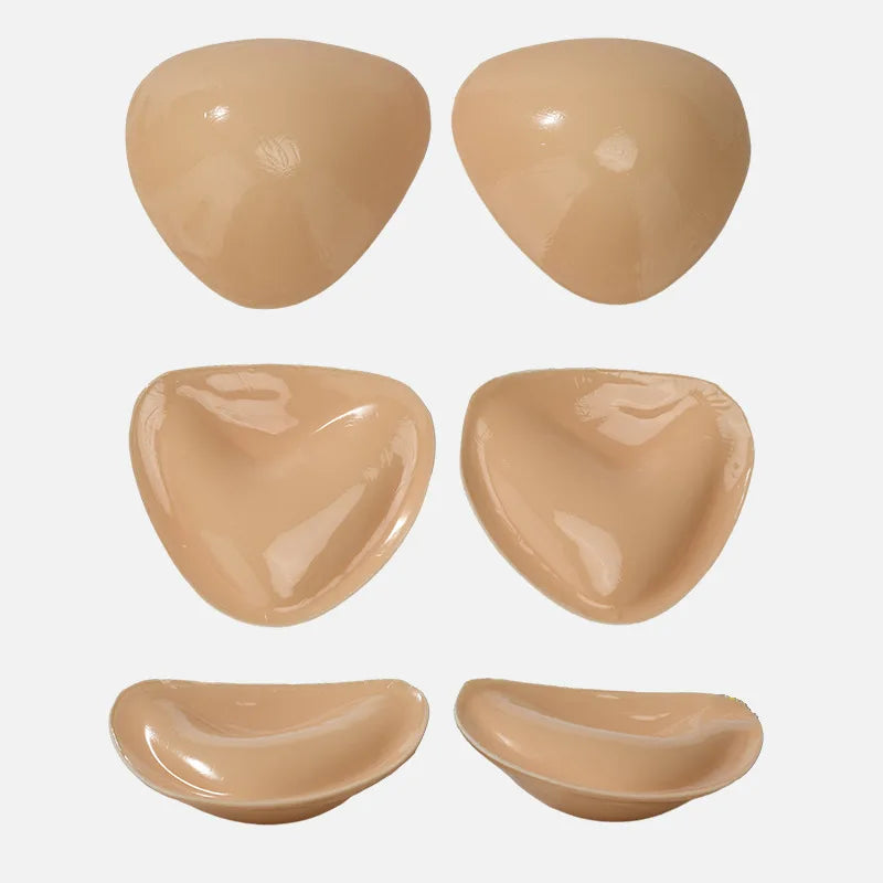 2026 New Hot Double Sided Adhesive Sticky Bra Inserts Push Up Thick Sponge Breast Lift Pads Women Swimsuit Bikini Cup Enhancer