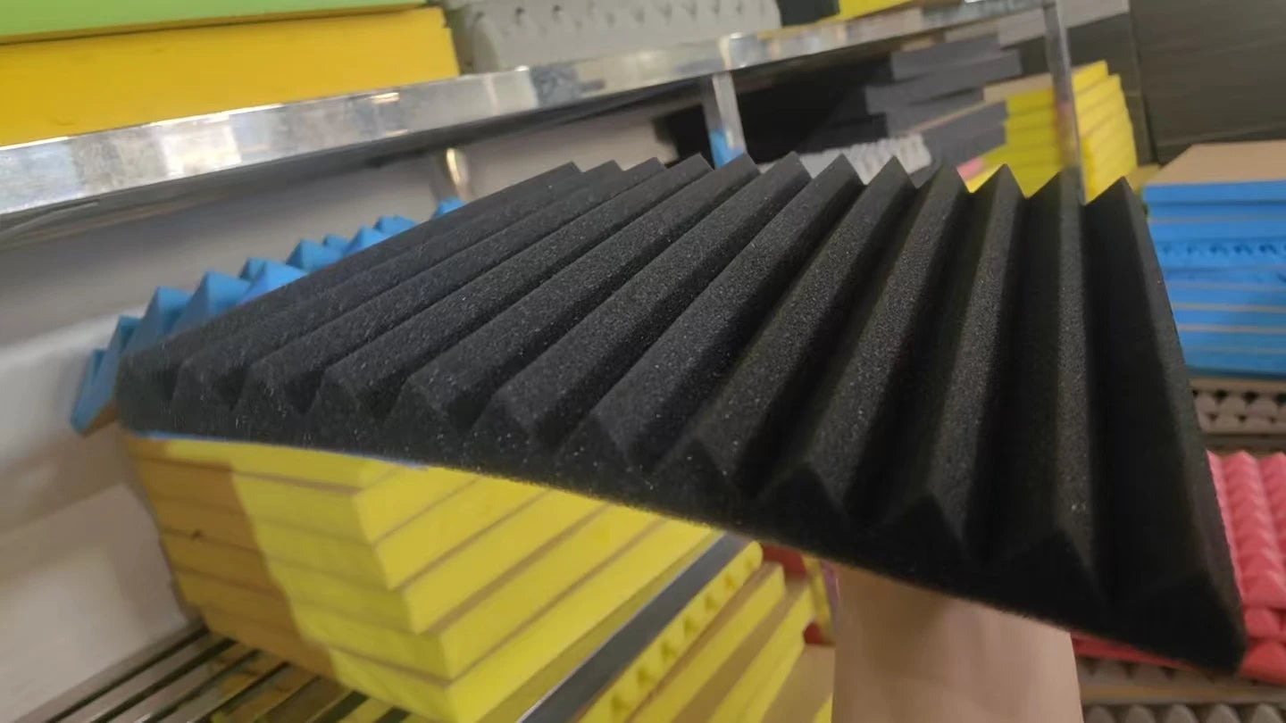 Self-Adhesive Soundproof Foam Panels - Eggcrate Acoustic Wall Stickers for Home Use, KTV, Studios, and Noise Reduction