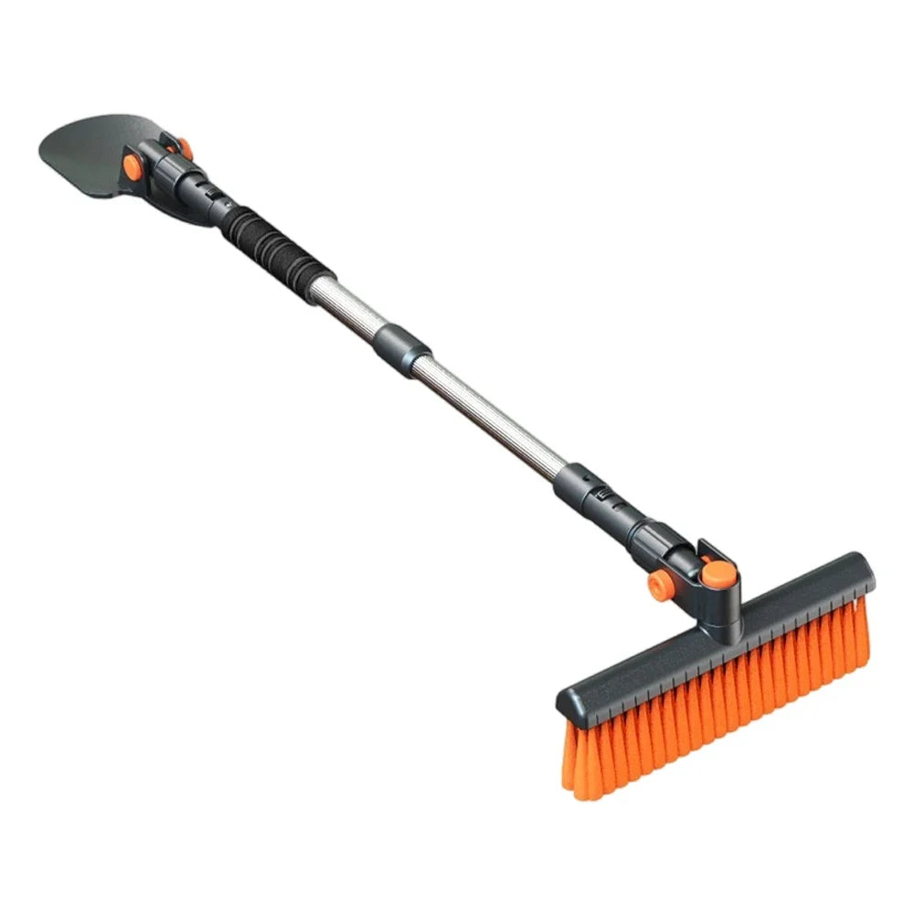 Extendable Snow Brush with Ice Scraper Ergonomic Grip Snow Remover Retractable Snow Scraper Winter Cleaning Tool for Cars & SUVs