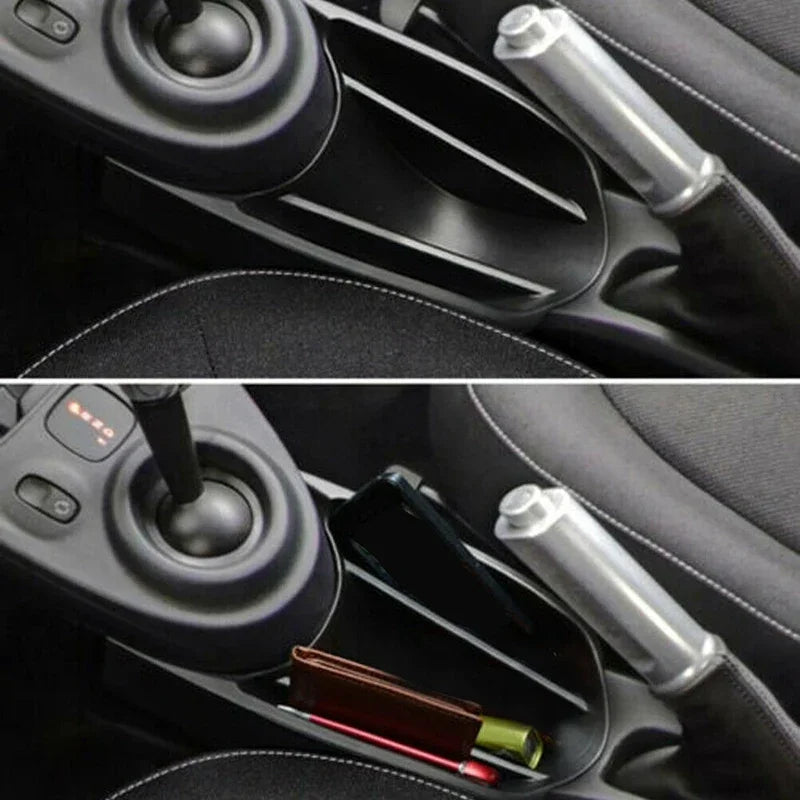 Car Center Console Handrail Armrest Storage Box ABS Black for Smart 453 Fortwo Forfour 2015-2019 Accessories