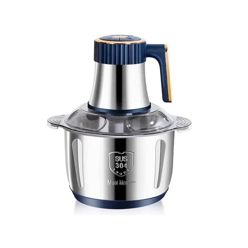 5L Large Capacity Electric Meat Grinder Food Crusher Vegetable Chopper Multifunctional Kitchen Blender Processor