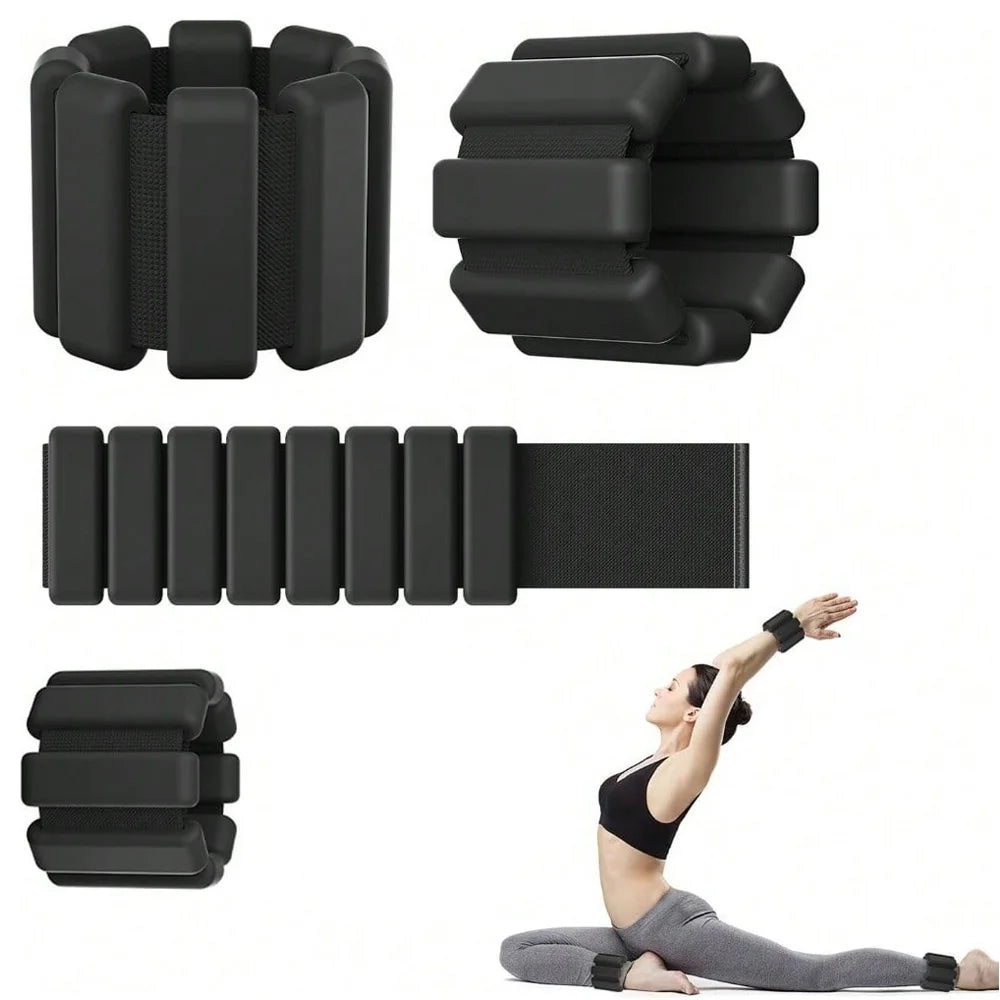 1 Pair Adjustable Ankle Weights Wrist Weight Bracelet Fitness Equipment Training