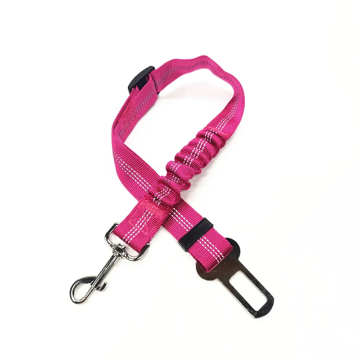 Dog Leash Harness Dogs Dog Accessories Supplies Pet Dog Car Seat Belt Retractable Buffer Elastic Reflective Safety Traction Rope