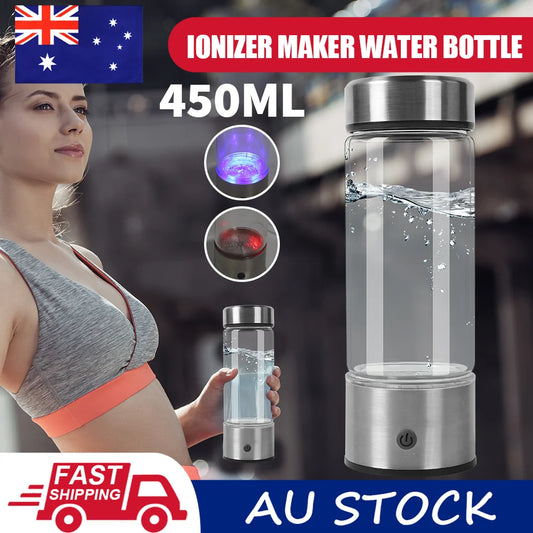 450mL Hydrogen Rich Generator Water Maker Cup Bottle Ionizer Maker Water Bottle