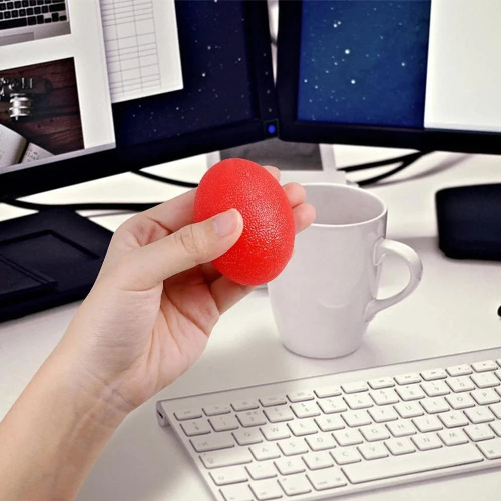 5PCS Silicone Squeeze Grip Ball Hand Finger Exercise Stress Relief Therapy Ball