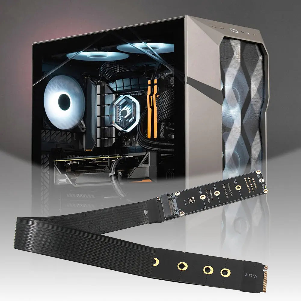 M.2 NVME NGFF M-Key SSD Extension Cable Support PCle4.0 M.2 NVME Extender Solid Drive Riser Card for M.2 2230 2242 2260 2280 SSD