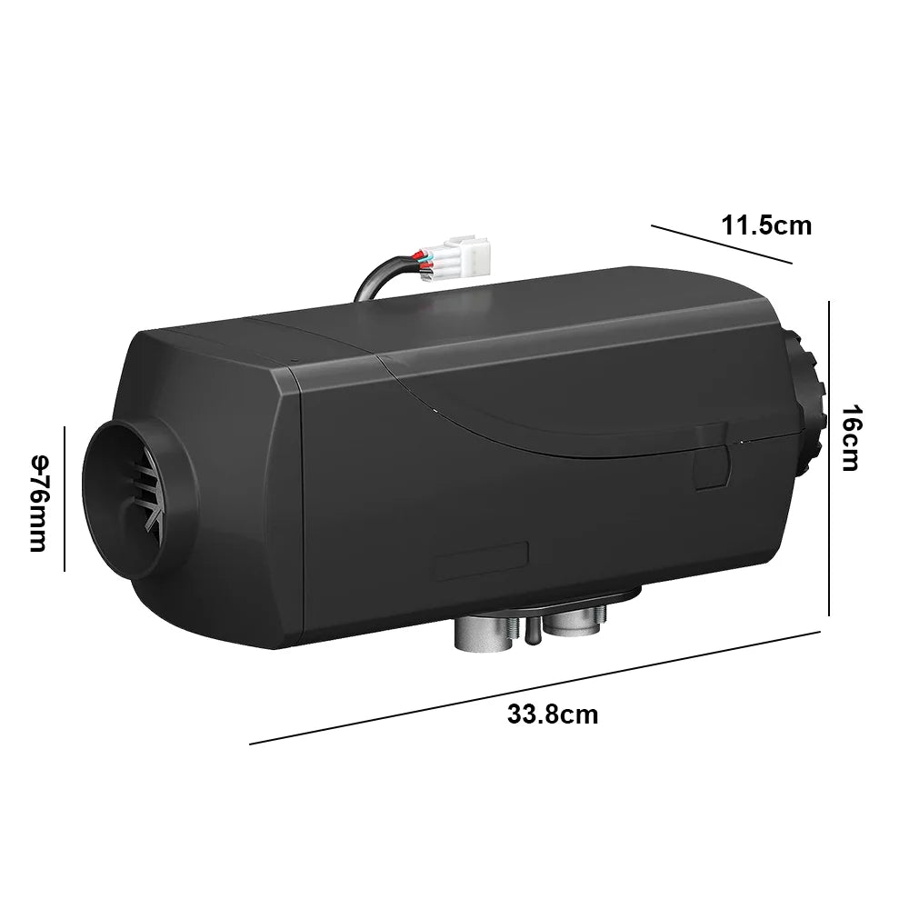 2KW Diesel Air Heater 10L Tank Remote Control Thermostat Caravan RV Parking