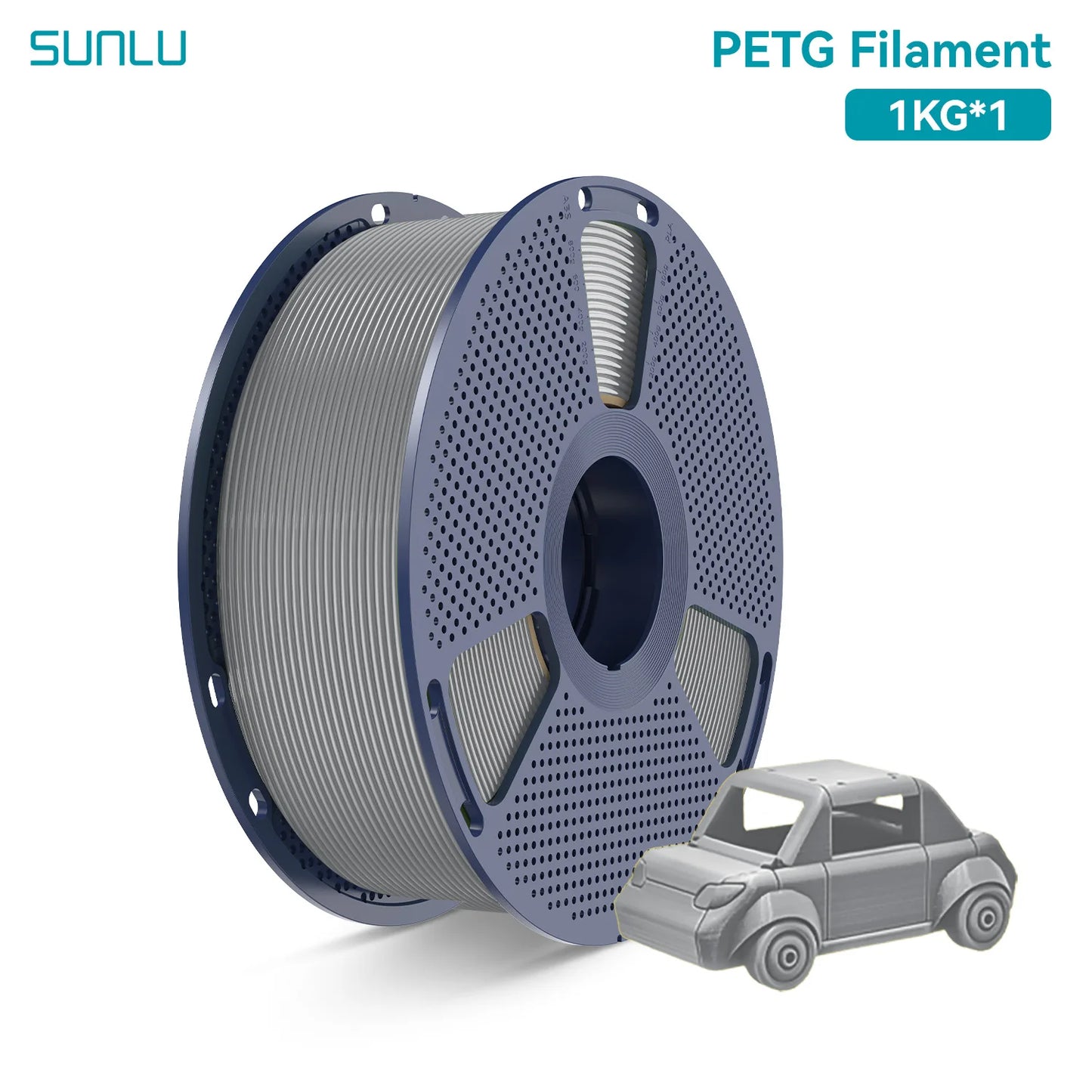 SUNLU PETG 3D Printer Filament 1.75mm High transparency White Color Tolerance+/-0.02mm for DIY gift printing fast shipping