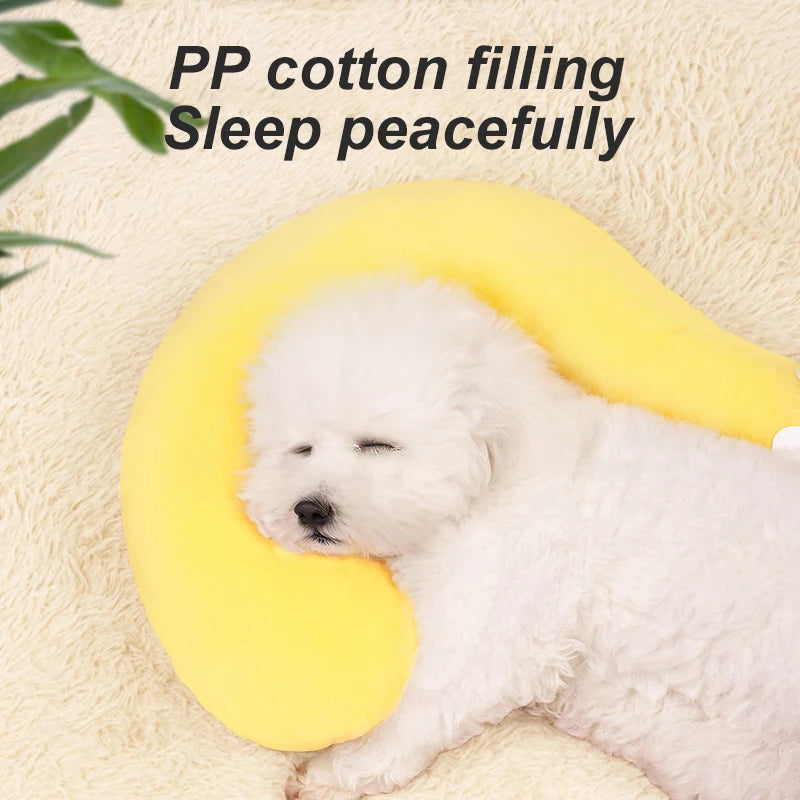 Winter Pet Little Pillow U-Shaped Neck Protector Deep Sleep for Puppy Kitten Pillow Dogs Cats Headrest Sleep Pillow Pet Supplies