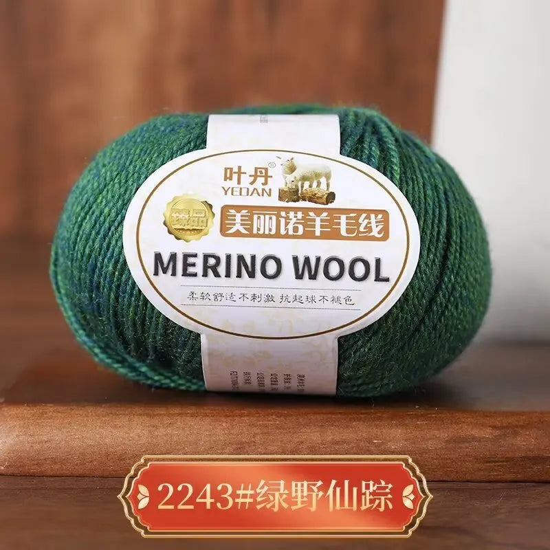 1Pc 50g Soft Merino Wool Yarn for hand knitting Anti-pilling Wool Crochet line knit Sweater Scarf hat Wool Thread warm lana