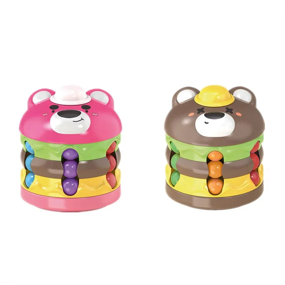 Magic Bean Cube Finger Gyro Rotating Antistress Relieve Anxiety Develop Intelligence Decompression Fidget Toy Adults Kids Gift