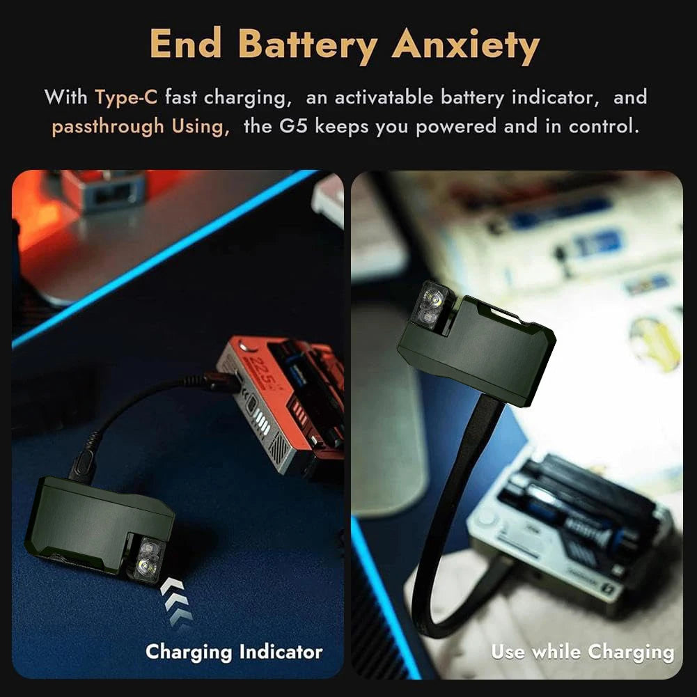 Portable Flat Pocket Flashlight 400 Lumens Mini Flashlight Small Flashlight for Camping Hiking