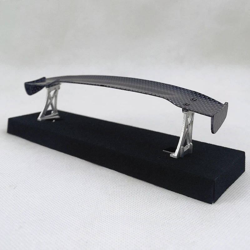 1/10 Scale RC Car Plastic Carbon Fiber Pattern Rear Wing Spolier Drift On Road Touring Model Hobby