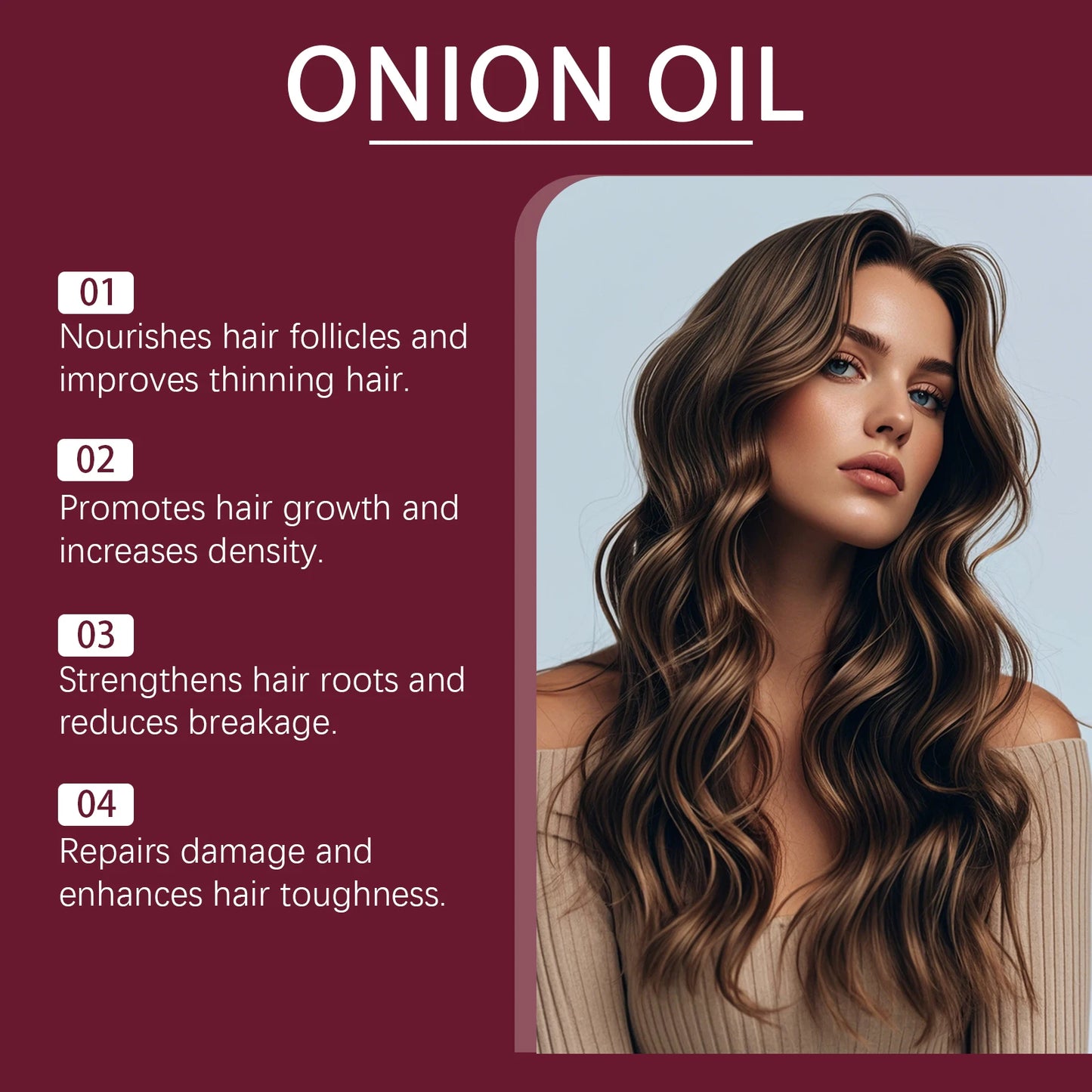 Red Onion Hair Growth Serum Prevent Hair Loss Scalp Treatment Improve Alopecia Strengthening Anti Dry Frizz Red Onion Essential