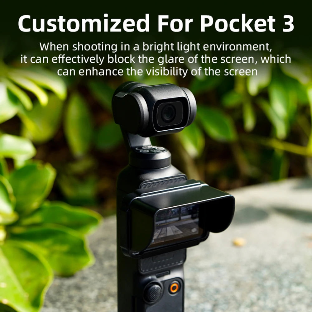Sun Shade Quickly Release Sunshade Hood Light Shielding Sun Shade Cover Camera Accessories Screen Sunhood for DJI Osmo Pocket 3