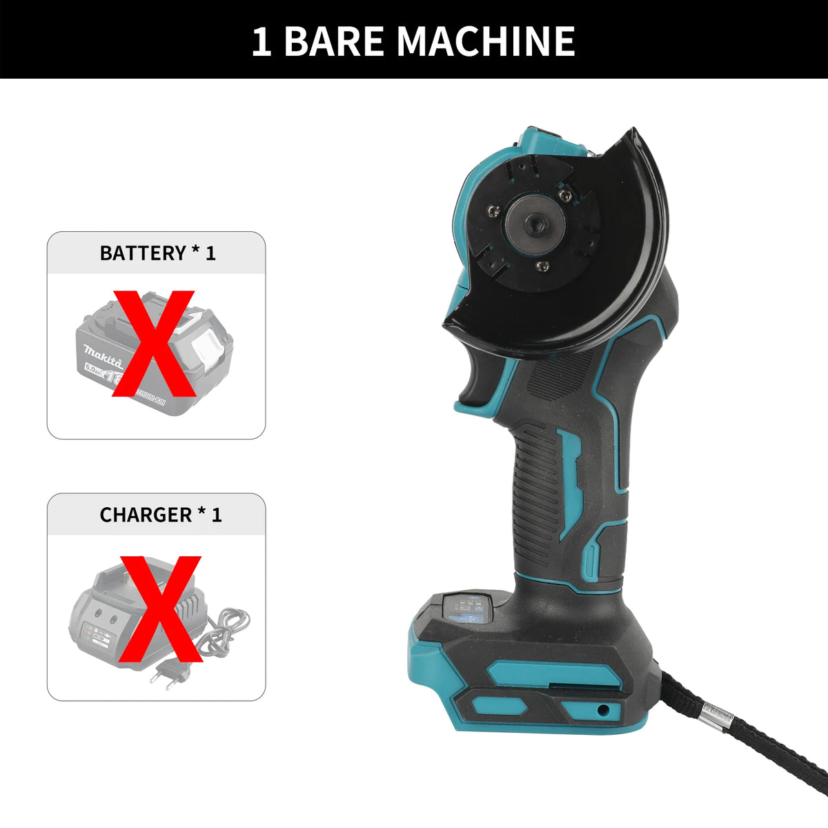 Makita DCS438 Brushless Cordless Grinder 18V 76mm 3‑Speed 20000RPM External Rotor Motor for Vehicle Repair Metal Processing