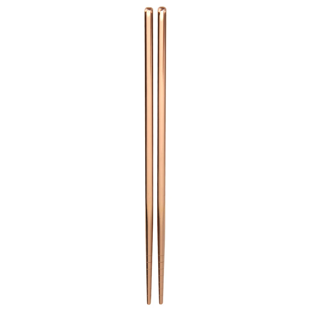 Stainless Steel Chopsticks Portable Non-slip Food Sticks Tableware Chinese Gifts
