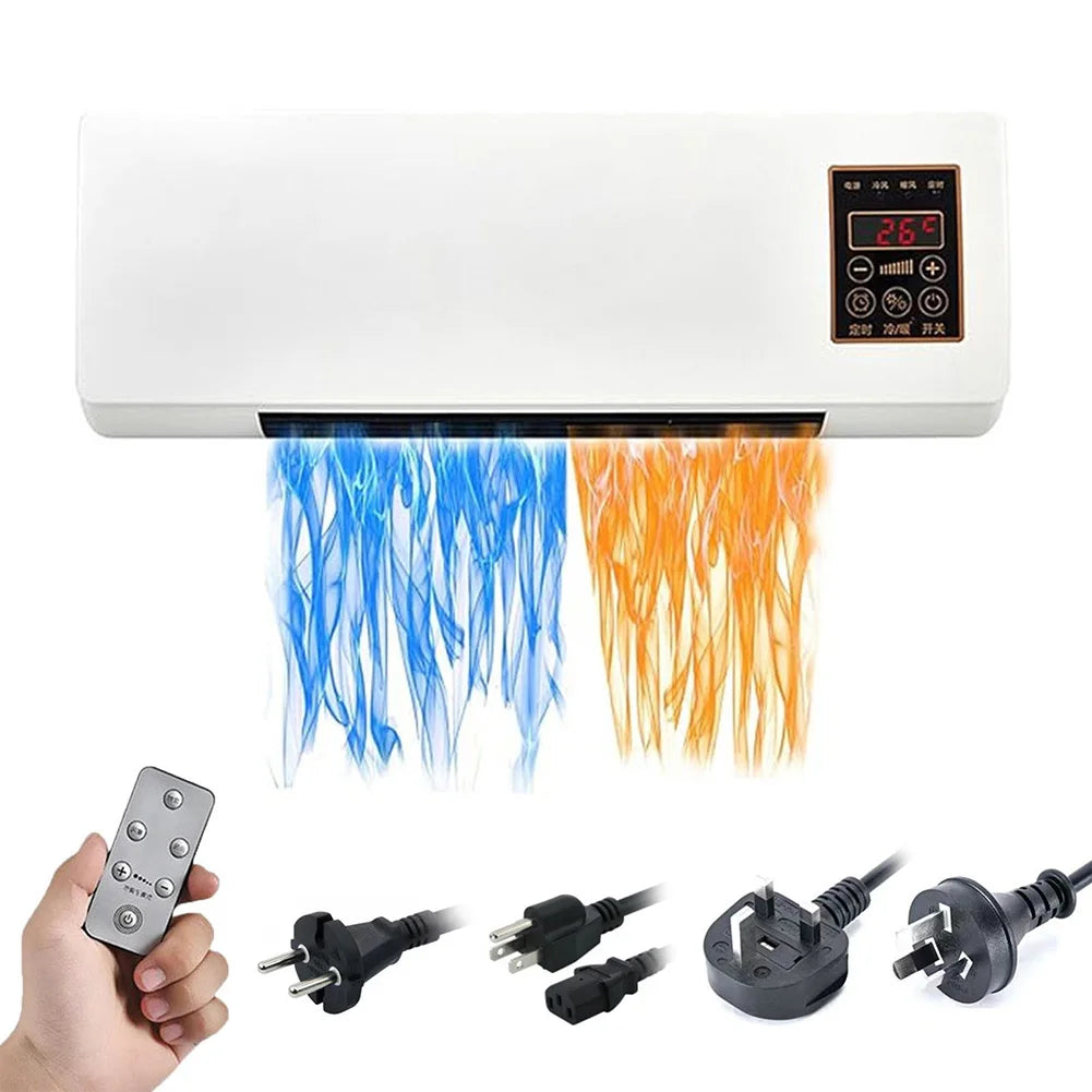 Wall Mounted Portable Airconditioner W/ Remote Control Split Max Airconditioners Mini Split AC/Heating System for Home Office