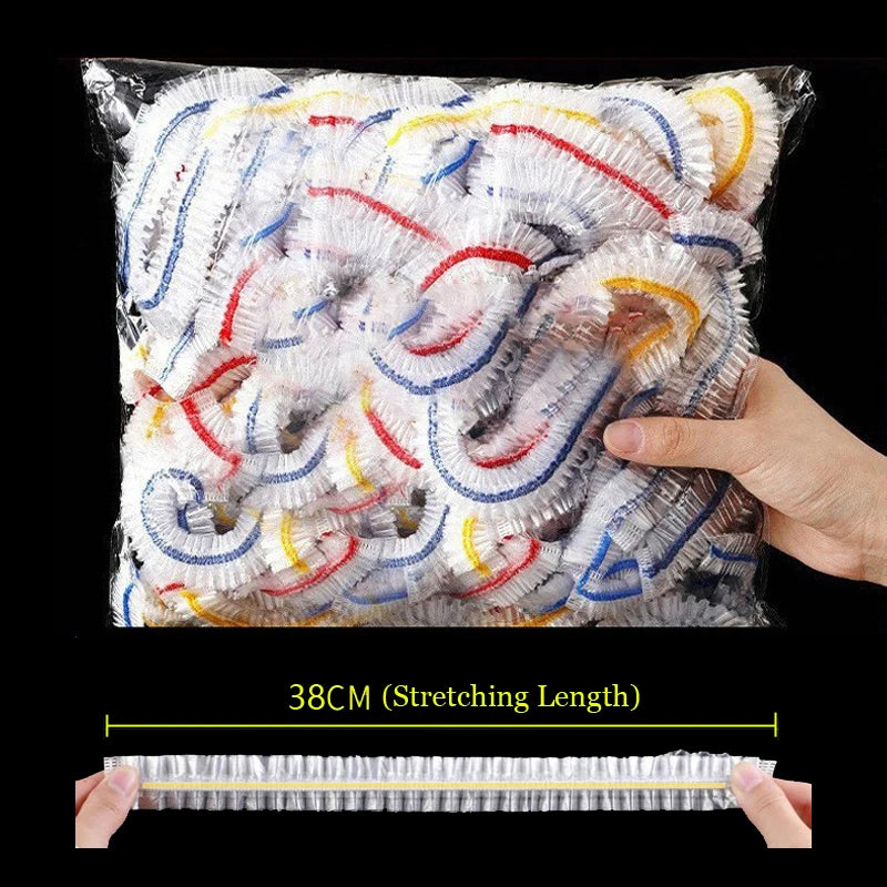 Plastic Food Cover Bags Food Grade Fresh-keeping Transparent Packaging Bag Reusable Wrap Kitchen Disposable Colorful Cling 2030