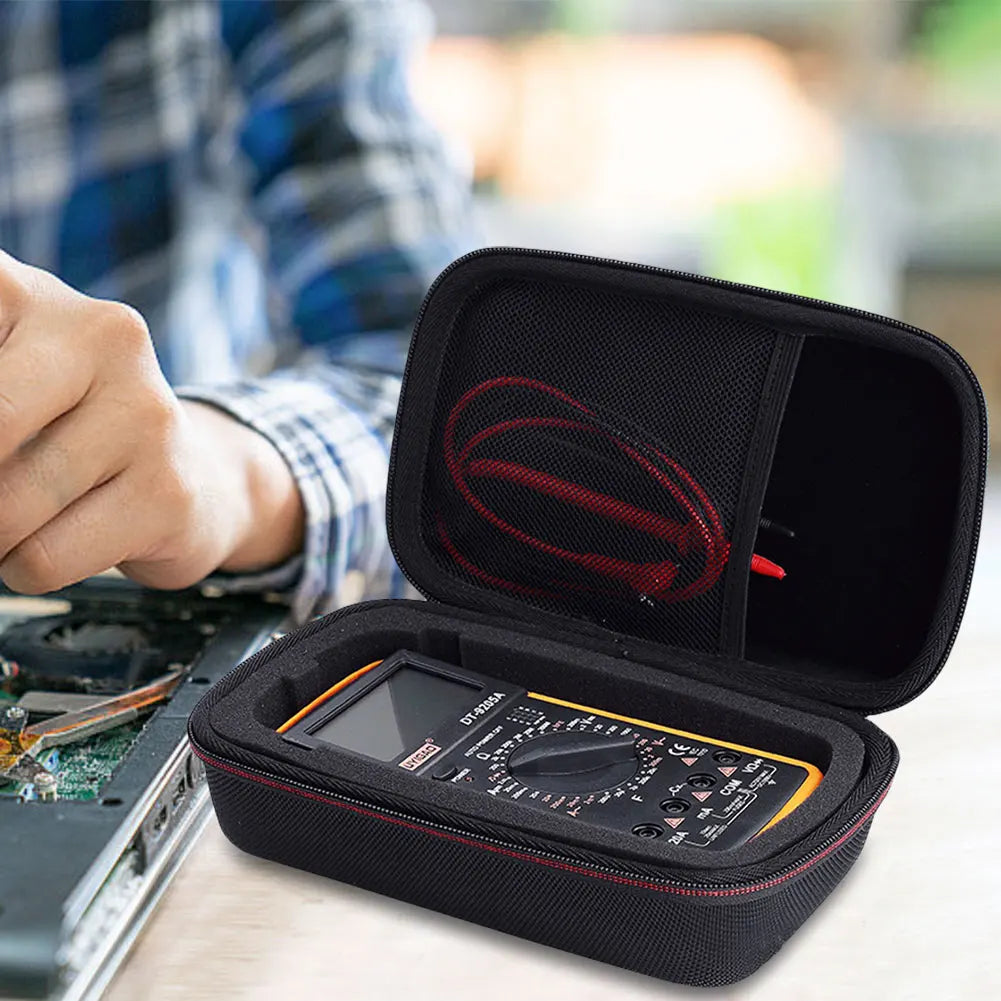 Waterproof Carrying Travel Cover Pouch Bag Digital Multimeter Bag with Mesh Shockproof Carry Bag Convenient Storage for Fluke