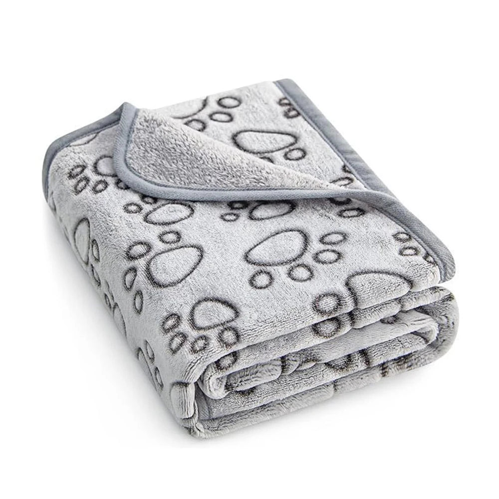 Soft Dog Mat Blanket Washable, Cat Blanket for Indoor Cats Mat Large Medium Small Dog Gifts Puppy Essentials (Grey) Bed