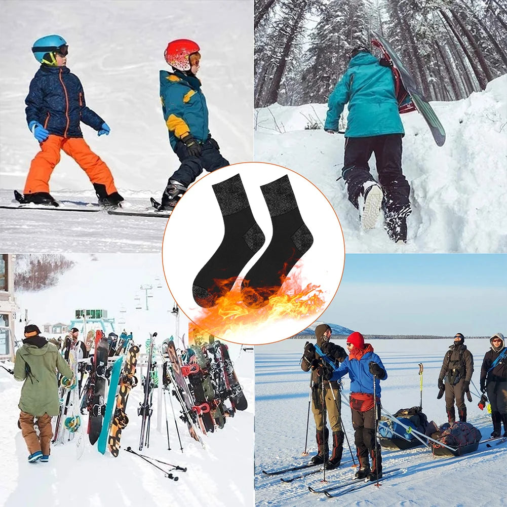 Winter Self-Heating Socks Breathable Thermal Heated Socks Foot Warmer Socks for Sports Camping Skiing Fishing