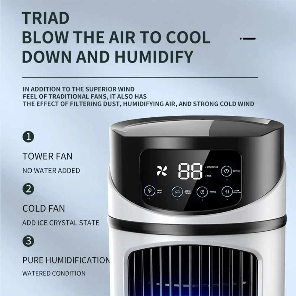 3 in 1 Quiet Cooling Desk Fan 6 Speeds Adjustable Circulation Wind Air Cooler Desktop Fan for Home Office Desktop