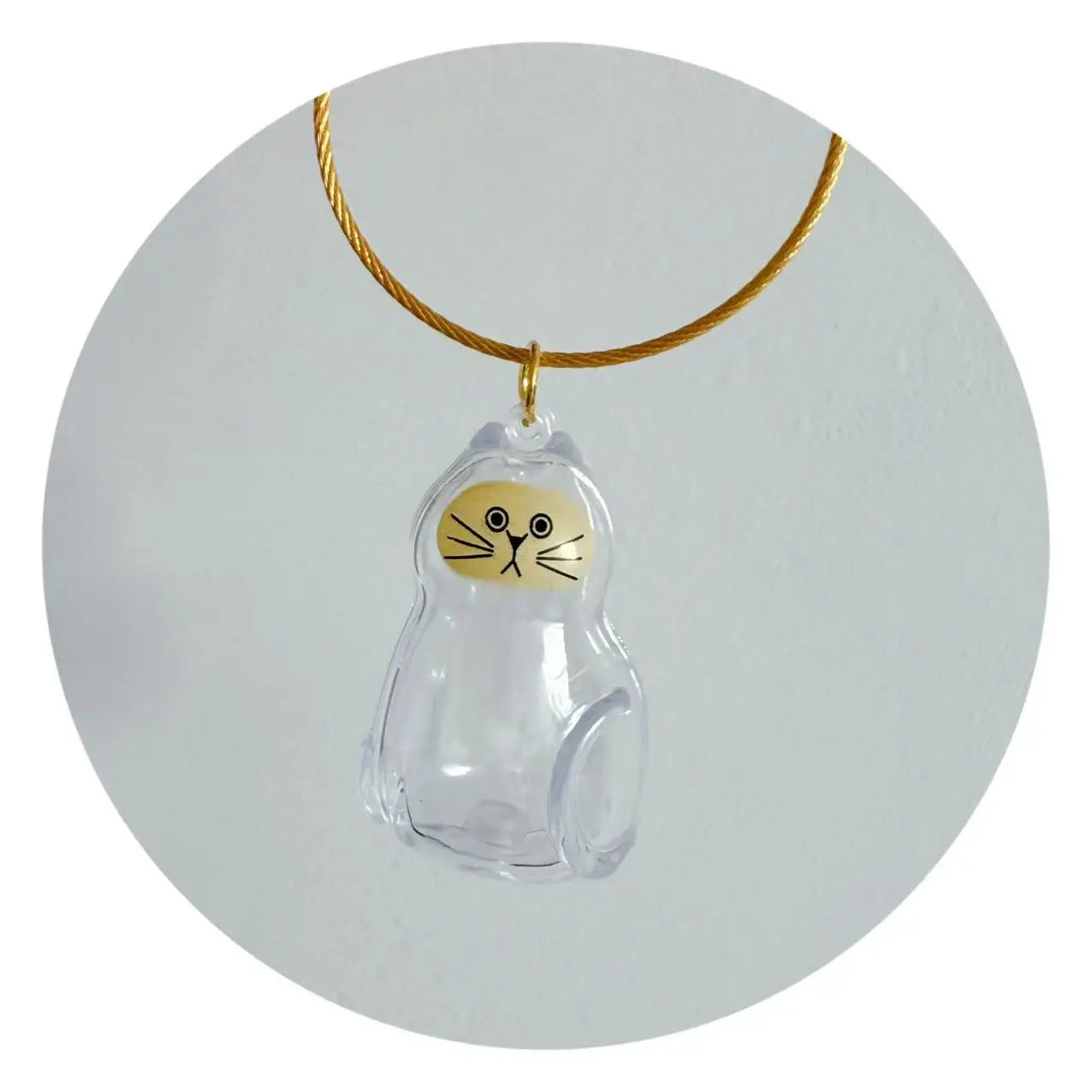 Cat Shaped Pet Hair Keepsake Keychain Charm Resin Dog Shaped Memorial Pendant Handmade DIY Pet Souvenir Keychain for Pet Lovers